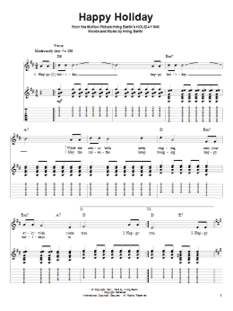 page one of Happy Holiday (Guitar Tab (Single Guitar))