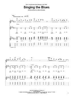page one of Singing The Blues (Guitar Tab)