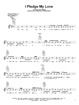 page one of I Pledge My Love (Easy Guitar)