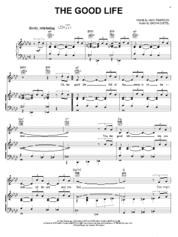 page one of The Good Life (Piano, Vocal & Guitar Chords (Right-Hand Melody))