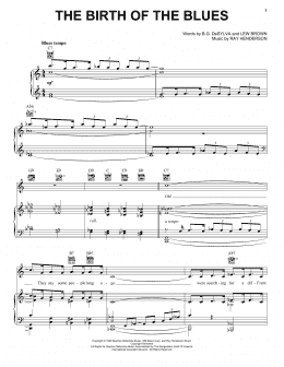 page one of The Birth Of The Blues (Piano, Vocal & Guitar Chords (Right-Hand Melody))
