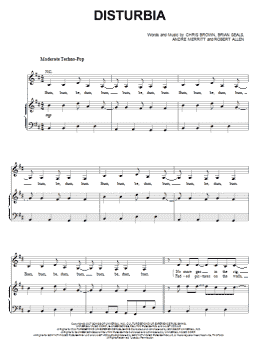 page one of Disturbia (Piano, Vocal & Guitar Chords (Right-Hand Melody))