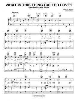page one of What Is This Thing Called Love? (Piano, Vocal & Guitar Chords (Right-Hand Melody))