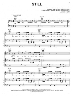 page one of Still (Piano, Vocal & Guitar Chords (Right-Hand Melody))