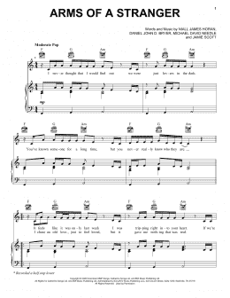 page one of Arms Of A Stranger (Piano, Vocal & Guitar Chords (Right-Hand Melody))