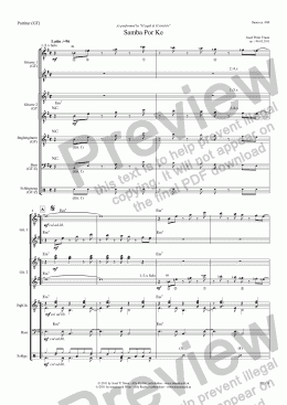 page one of Samba Por Ke (GT/Score & Parts) with additional parts for bass and drums