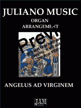 page one of ANGELUS AD VIRGINEM (EASY ORGAN ARRANGEMENT) - ANONYMOUS