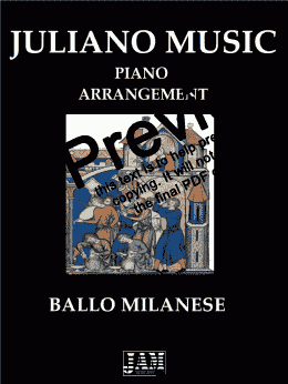 page one of BALLO MILANESE (EASY PIANO ARRANGEMENT) - ANONYMOUS