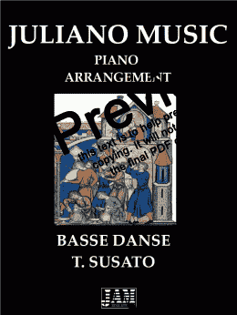 page one of BASSE DANSE (EASY PIANO ARRANGEMENT) -T. SUSATO