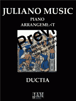 page one of DUCTIA (EASY PIANO ARRANGEMENT) - ANONYMOUS
