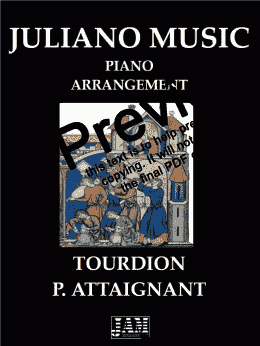 page one of TOURDION (EASY PIANO ARRANGEMENT) - P. ATTAIGNANT
