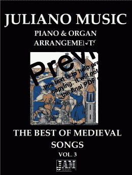 page one of THE BEST OF MEDIEVAL SONGS - VOL.3 (PIANO & ORGAN ARRANGEMENT)