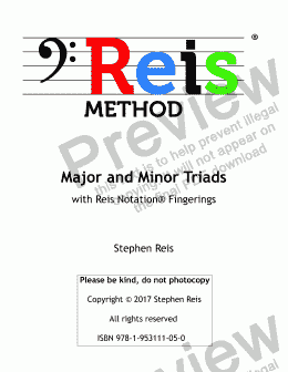 page one of Major and Minor Triads