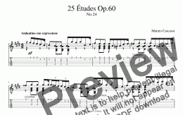 page one of 25 Etudes Op.60 No.24 (for Tablet)