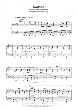 page one of Swanee (Piano Solo)
