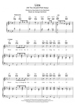 page one of Liza (All The Clouds'll Roll Away) (Piano, Vocal & Guitar Chords)