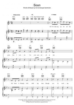 page one of Soon (Piano, Vocal & Guitar Chords)