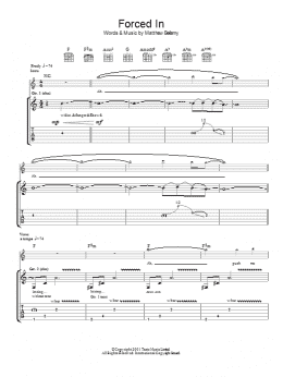 page one of Forced In (Guitar Tab)