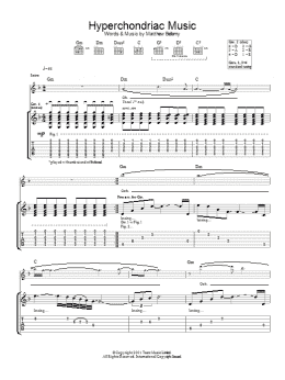 page one of Hyper Chondriac Music (Guitar Tab)