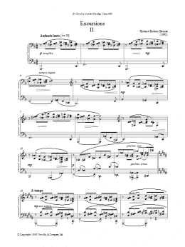 page one of Excursions II (Piano Solo)