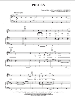 page one of Pieces (Piano, Vocal & Guitar Chords (Right-Hand Melody))