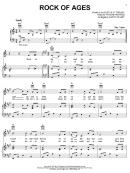 page one of Rock Of Ages (Piano, Vocal & Guitar Chords (Right-Hand Melody))
