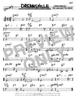 page one of Dreamsville (Real Book – Melody & Chords – C Instruments)