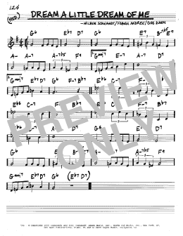 page one of Dream A Little Dream Of Me (Real Book – Melody & Chords – C Instruments)
