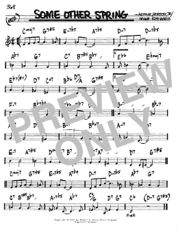 page one of Some Other Spring (Real Book – Melody & Chords – C Instruments)
