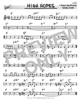 page one of High Hopes (Real Book – Melody & Chords – C Instruments)