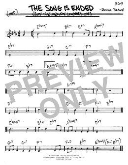 page one of The Song Is Ended (But The Melody Lingers On) (Real Book – Melody & Chords – C Instruments)