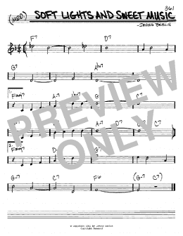 page one of Soft Lights And Sweet Music (Real Book – Melody & Chords – C Instruments)