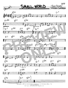 page one of Small World (Real Book – Melody & Chords – C Instruments)