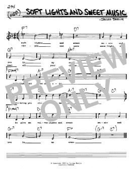 page one of Soft Lights And Sweet Music (Real Book – Melody, Lyrics & Chords)