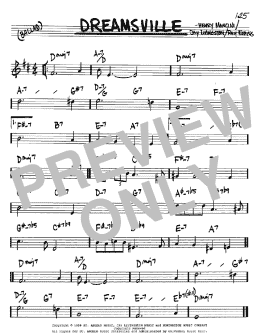 page one of Dreamsville (Real Book – Melody & Chords – Bb Instruments)