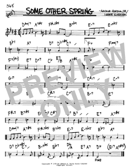 page one of Some Other Spring (Real Book – Melody & Chords – Bb Instruments)