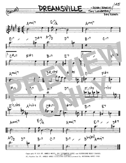 page one of Dreamsville (Real Book – Melody & Chords – Eb Instruments)