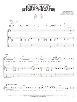 page one of Break In-City (Storm The Gate!) (Guitar Tab)