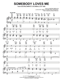 page one of Somebody Loves Me (Piano, Vocal & Guitar Chords (Right-Hand Melody))