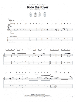 page one of Ride The River (Guitar Tab)
