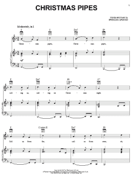 page one of Christmas Pipes (Piano, Vocal & Guitar Chords (Right-Hand Melody))