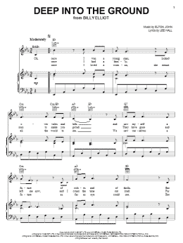 page one of Deep Into The Ground (Piano, Vocal & Guitar Chords (Right-Hand Melody))