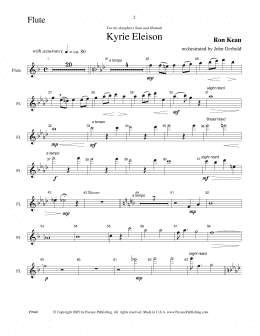 page one of American Mass (Chamber Orchestra) (arr. John Gerhold) - Flute (Choir Instrumental Pak)
