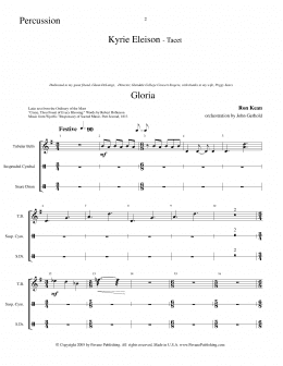 page one of American Mass (Chamber Orchestra) (arr. John Gerhold) - Percussion (Choir Instrumental Pak)