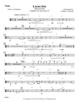 page one of Locus Iste - Viola (Choir Instrumental Pak)