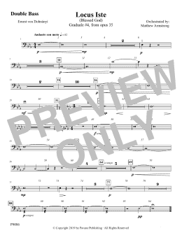 page one of Locus Iste - Double Bass (Choir Instrumental Pak)
