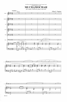 page one of Mi Chamochah (Who Is Like You) (SATB Choir)