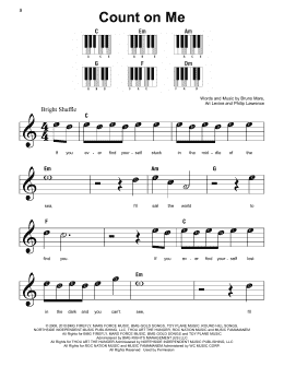 Count On Me Super Easy Piano Print Sheet Music Now