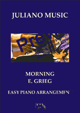 page one of MORNING (EASY PIANO) - E. GRIEG