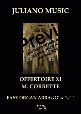 page one of OFFERTOIRE XI (EASY ORGAN) - M. CORRETTE